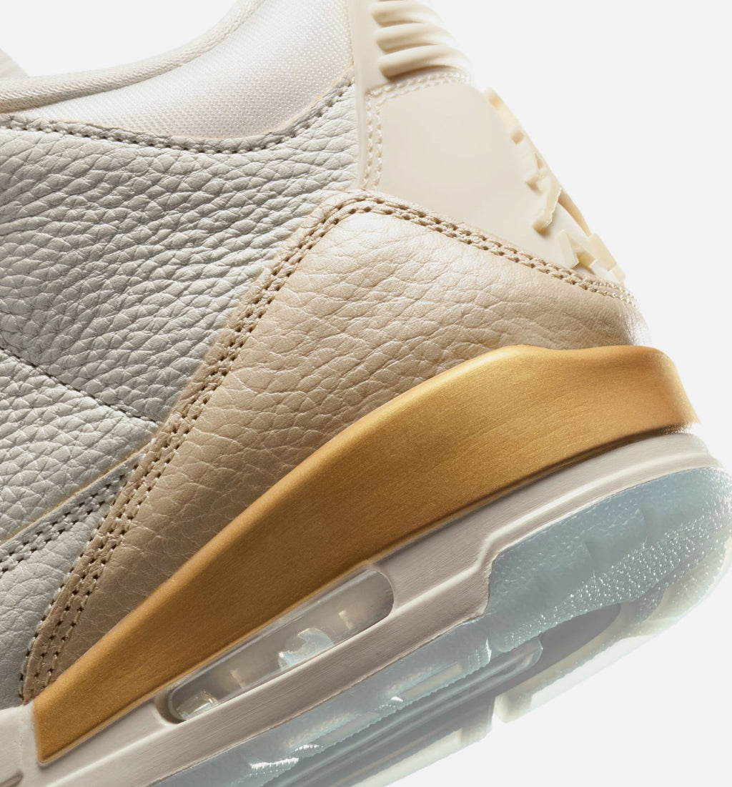 Women's Air Jordan 3 Retro Sail and Pale Ivory
