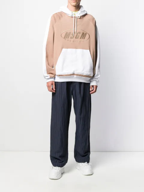 MSGM logo hooded sweatshirt
