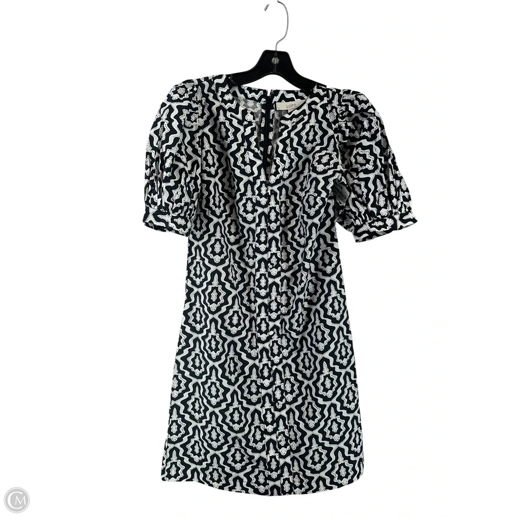 Dress Casual Short By Loft In Black & White, Size: Xs
