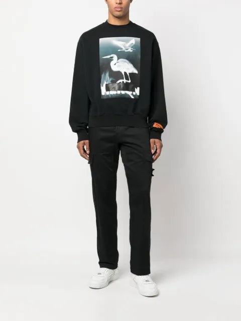 Heron Preston Censored-print crew-neck sweatshirt