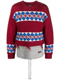 DSQUARED2 sweater with a distressed finish