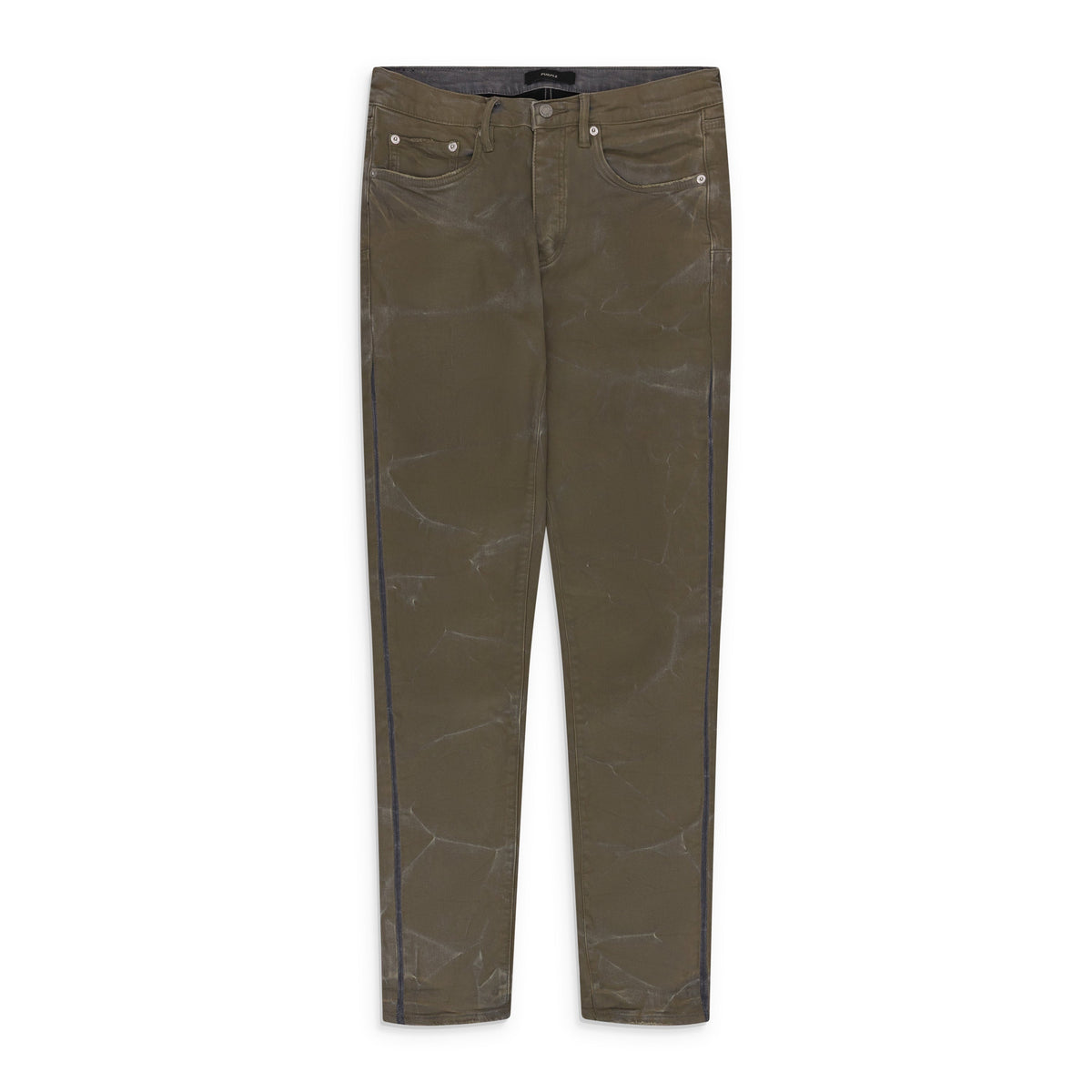 Tan Fracture Coated Jeans