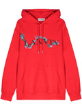 Lanvin dragon-print cotton hoodie