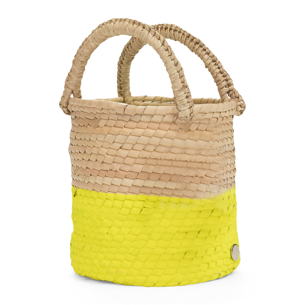 EXCLUSIVE NEON BUCKET YELLOW SHOULDER BAG