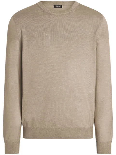 Zegna mélange crew-neck sweater