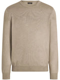 Zegna mélange crew-neck sweater