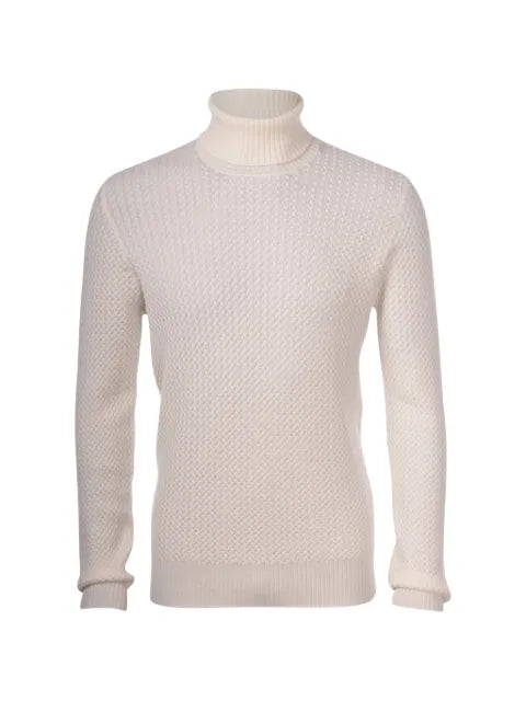 Gran Sasso Cyclist honeycomb-knit roll-neck sweater