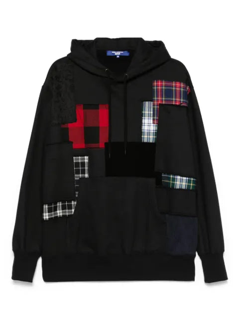 Junya Watanabe MAN patchwork-detail hoodie