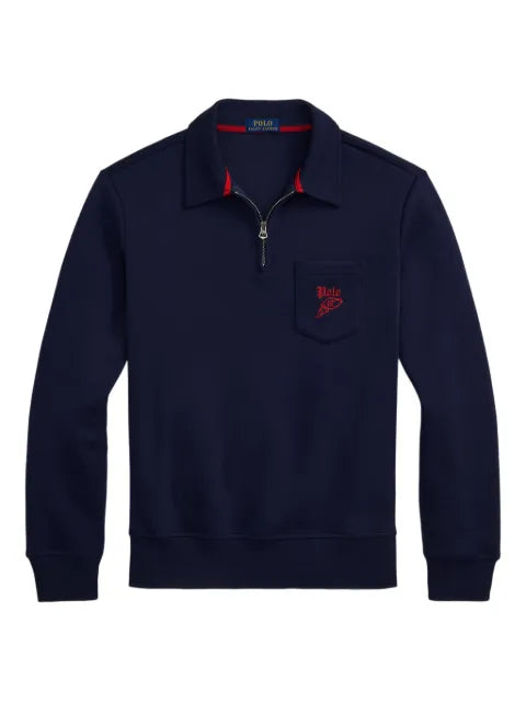 Polo Ralph Lauren mesh collared sweatshirt
