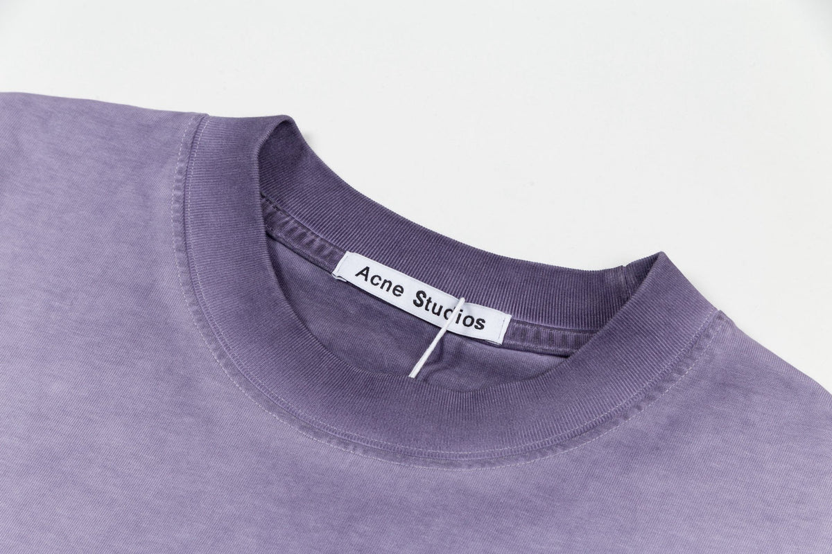 Acne Studios Short‑Sleeve Washed Face Graphic T‑Shirt