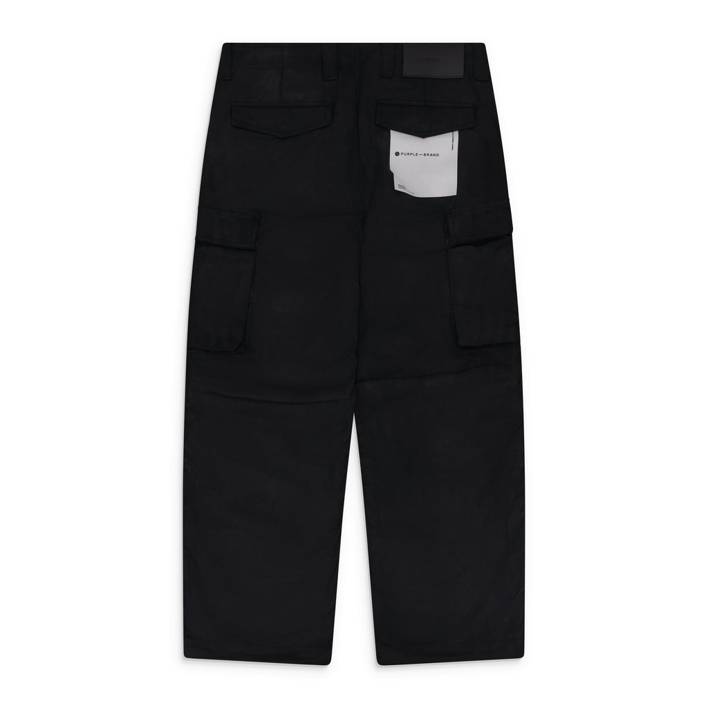 Black Woven Cargo Pants