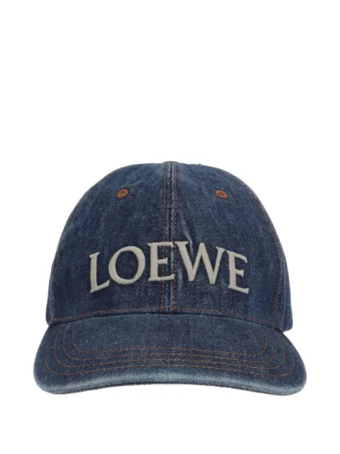 LOEWE denim-look baseball cap