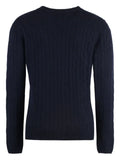 THE (Alphabet) cable-knit sweater