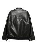 Nanushka flap-pocket leather jacket