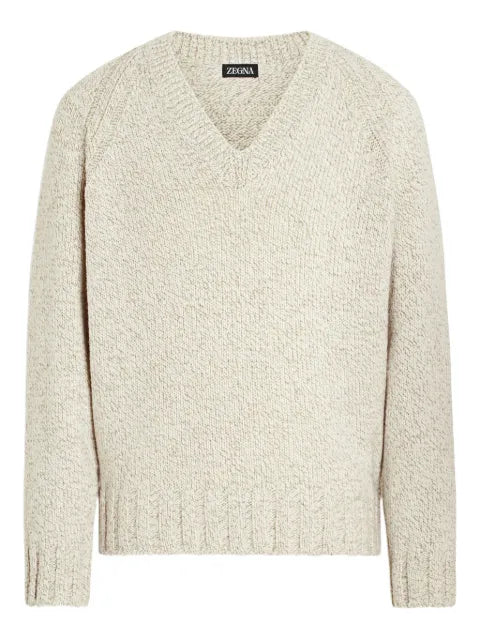 Zegna V-neck raglan-sleeve sweater