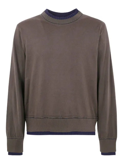 sacai contrast-trimmed sweater