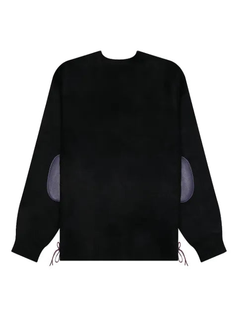 Needles mohair leather-patch cardigan