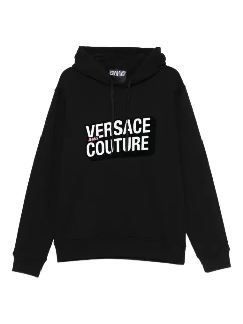 Versace Jeans Couture logo-lettering hoodie