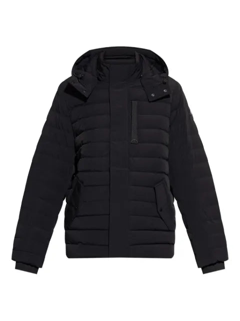 Moose Knuckles logo-patch padded jacket