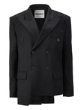 MEDEEA asymmetric double-breasted blazer