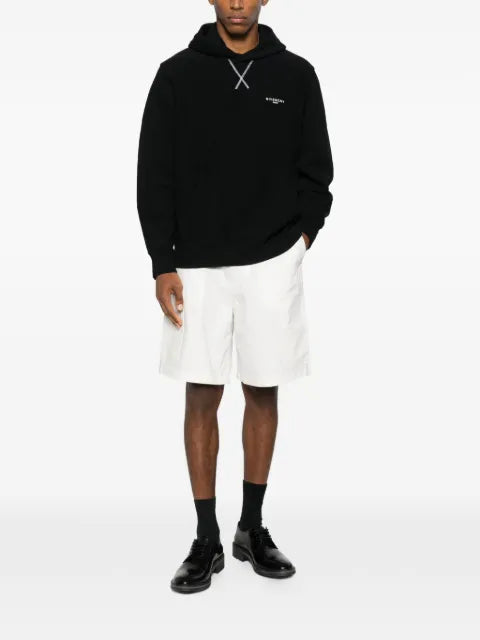 Givenchy couture seam hoodie in fleece embroidered Givenchy Paris