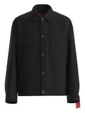 HUGO slim-fit jacket in wrinkle-resistant twill
