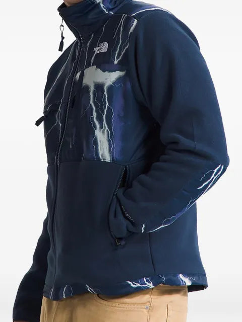 The North Face Denali lightning-print jacket