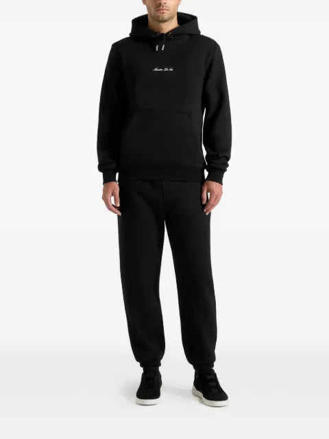 Manière De Voir JS004 in black signature regular-fit hoodie