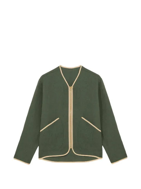 Fortela Sherpa contrast-trim zip jacket