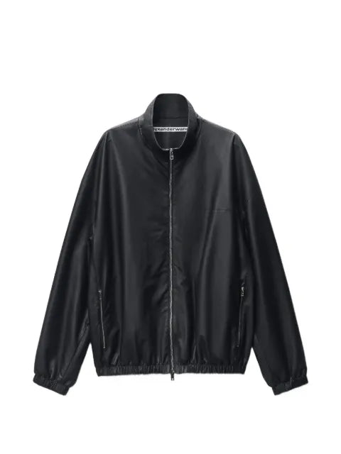 Alexander Wang unisex track jacket in bonded leather