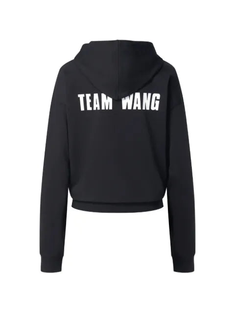 TEAM WANG design logo-detail hoodie