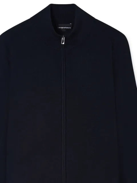 Emporio Armani zip-fastening long-sleeve cardigan
