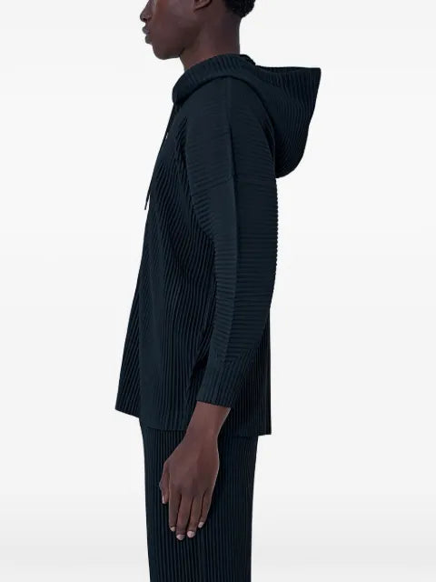 Homme Plissé Issey Miyake pleated-design hooded jacket