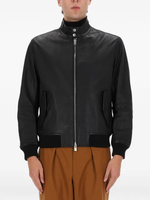 BOSS zip leather jacket