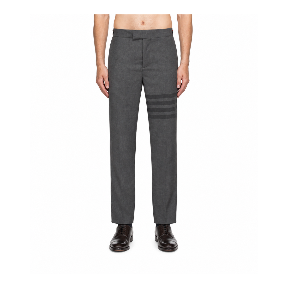 Thom Browne Style Four-Bar Pants