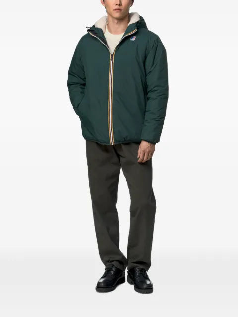 K-Way Le Vrai 4.0 fleece-lined hooded jacket
