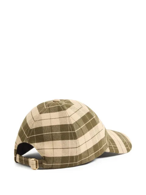 Valentino Garavani Vlogo Signature baseball cap in check fabric
