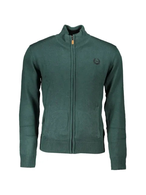 Gian Marco Venturi Vintage zip-up elbow-patch cardigan