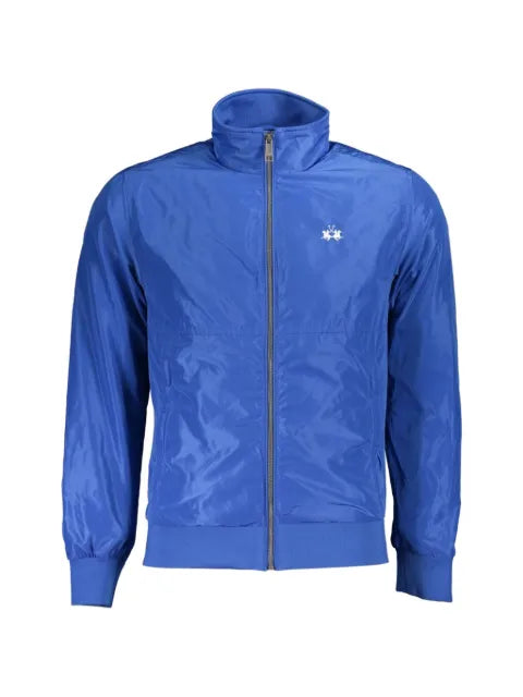 La Martina logo-embroidered zip-up jacket