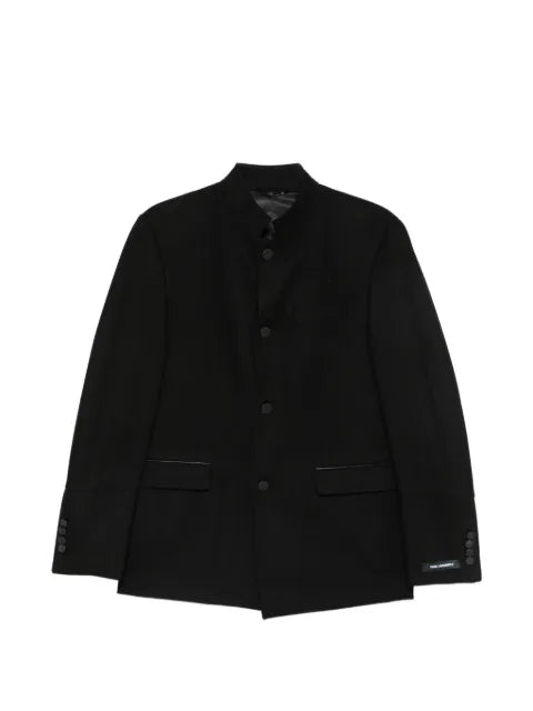 Karl Lagerfeld mandarin-collar single-breasted jacket