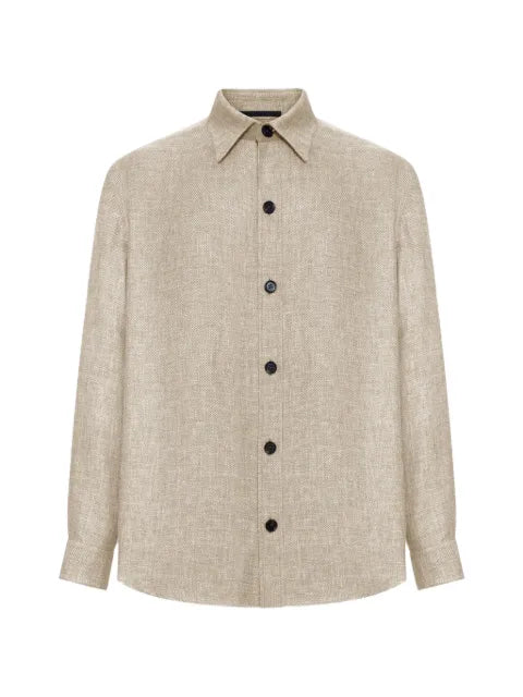 Zegna cashmere linen and silk overshirt
