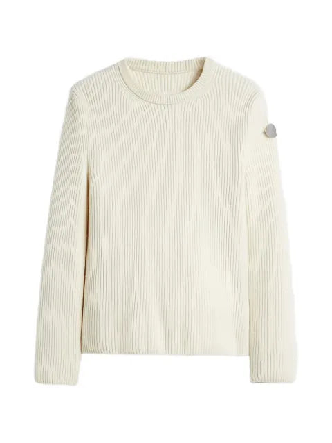 Jil Sander x Moncler ribbed-knit logo-patch sweater
