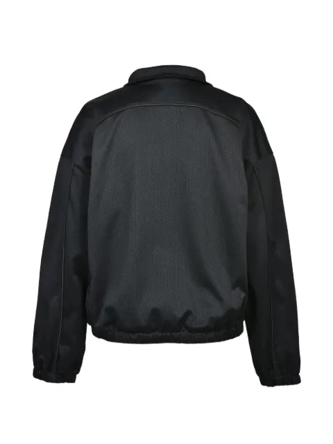 BREATH mesh-textured piping-detail jacket