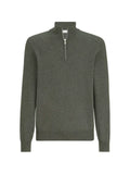 Brunello Cucinelli cashmere sweater with half-zip
