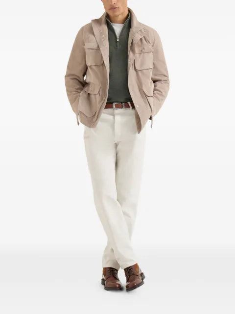 Brunello Cucinelli cashmere sweater with half-zip