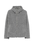 Herno hooded bouclé-effect coat