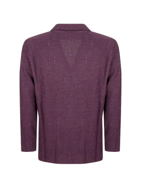 Manuel Ritz double-breasted herringbone-knit blazer