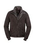 Moorer Janos-Ur suede layered-effect jacket