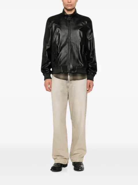 DSQUARED2  zip-up leather jacket