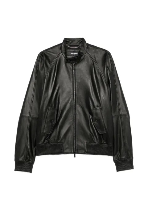 DSQUARED2  zip-up leather jacket